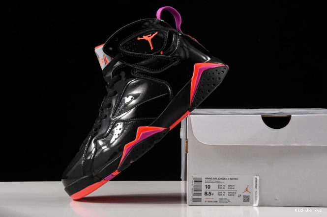 Retro Jordan Black Patent 313358-006 7 Air 0730